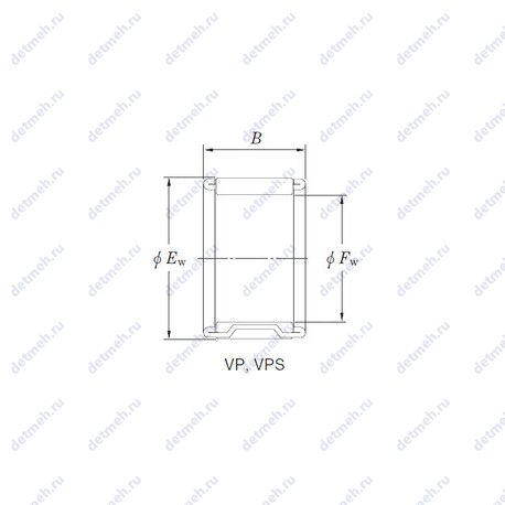 Подшипник 32VP3827 чертеж