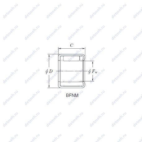 Подшипник 5BFNM99 чертеж