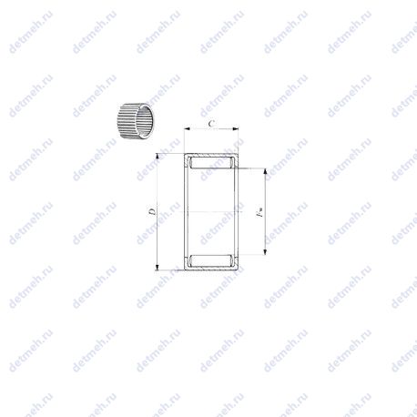 Подшипник 7E-HVS20X27X25-1#03 чертеж