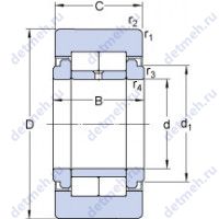 Чертеж подшипника NUTR 50110 X