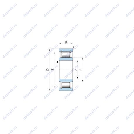 Подшипник PL25-7ACG38 чертеж