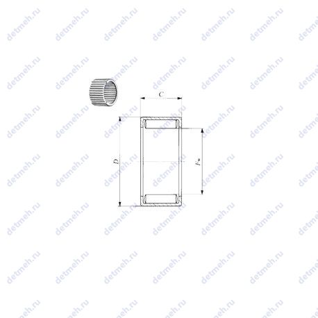 Подшипник 7E-HVS50X62X12/3AS чертеж