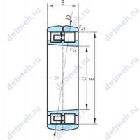 Чертеж подшипника PSL 512-29