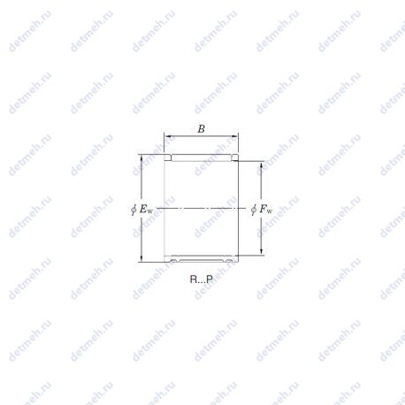 Подшипник 9R1212P чертеж