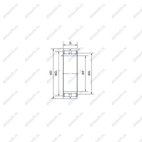 Подшипник RB4836 чертеж