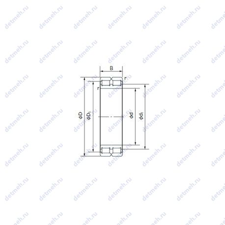 Подшипник RB4840 чертеж