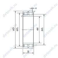 Чертеж подшипника RC4920