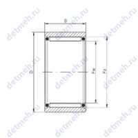 Чертеж подшипника RNAO7x14x8