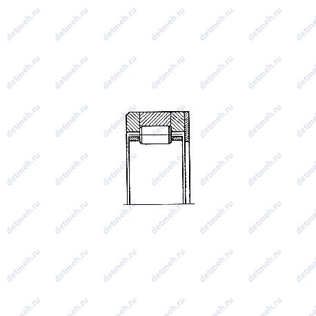 Подшипник NUP 2207 ECP чертеж