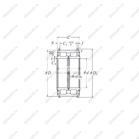 Подшипник RS-5030NR чертеж