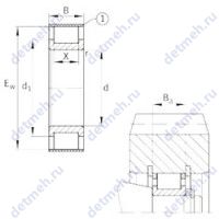 Чертеж подшипника RSL182208-A