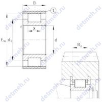 Чертеж подшипника RSL183038-A