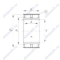 Чертеж подшипника RSL185038-A