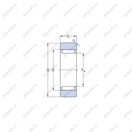 Подшипник RSTO 10 чертеж