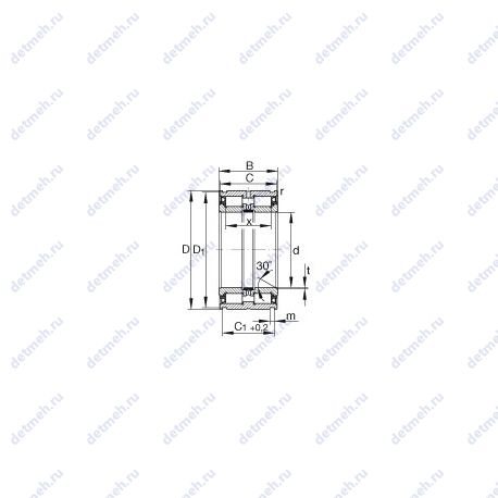 Подшипник SL04130-PP чертеж