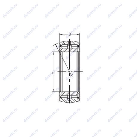 Подшипник SL05 018 E чертеж