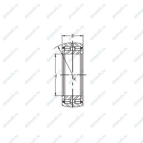 Подшипник SL05 022 E чертеж