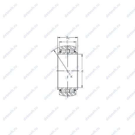 Подшипник SL06 040 E чертеж
