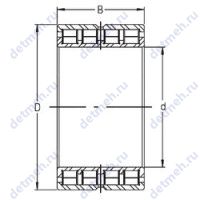 Чертеж подшипника SL12 928