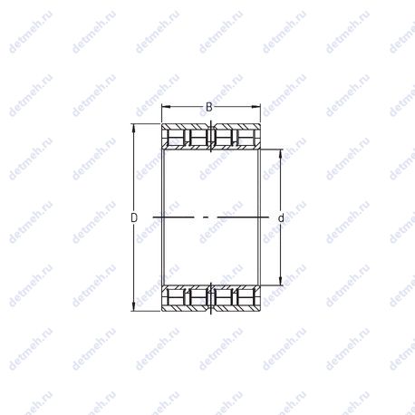 Подшипник SL15 914 чертеж