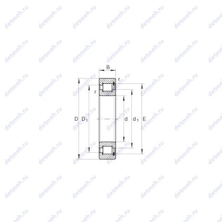 Подшипник SL1818/530-E-TB чертеж