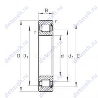 Чертеж подшипника SL183068-TB