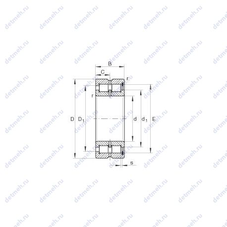 Подшипник SL185048 чертеж