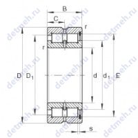 Чертеж подшипника SL185064-TB