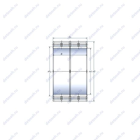 Подшипник STF760RV1012g чертеж