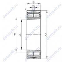 Чертеж подшипника Z-580454.ZL-K-C5