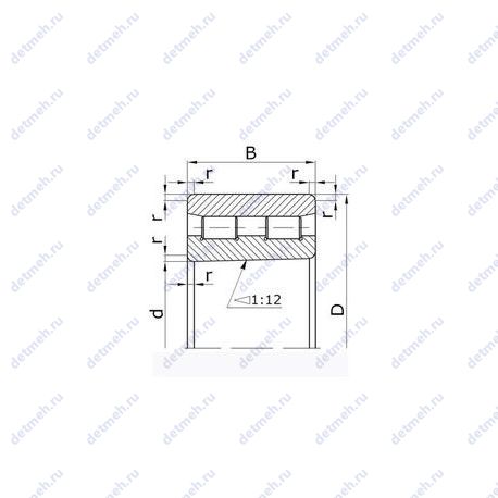 Подшипник 11XA-3182118 чертеж