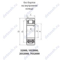 Чертеж подшипника 2032132A