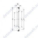 Чертеж подшипника AX 14 200 250