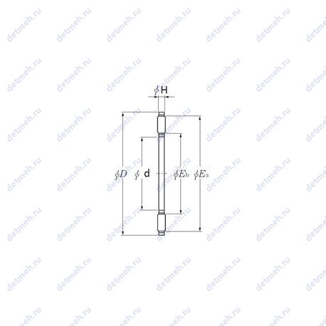 Подшипник AXK1101 чертеж