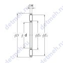Чертеж подшипника AXK1109