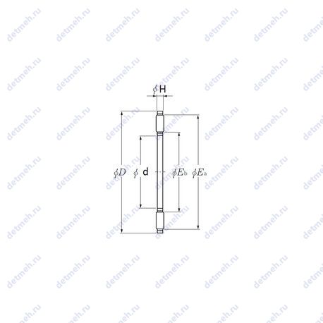 Подшипник AXK1114 чертеж
