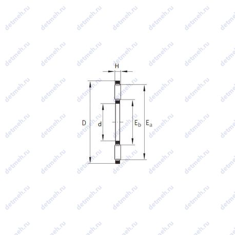 Подшипник AXK200X246X5 чертеж
