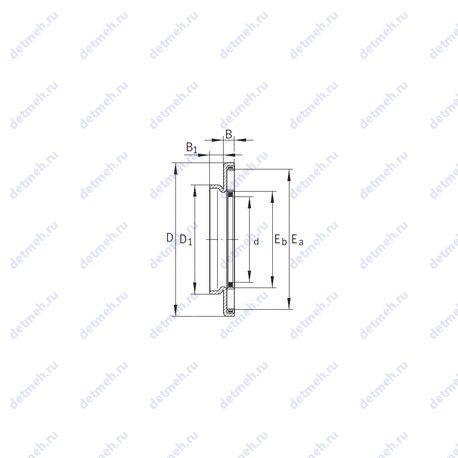 Подшипник AXW 10 чертеж