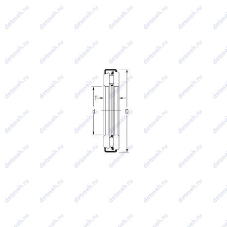 Подшипник AXZ 8 20 35.4 чертеж