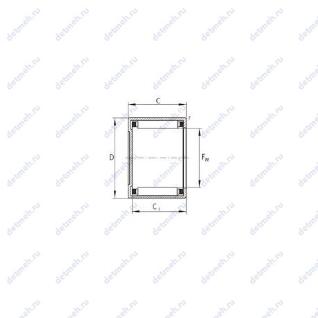 Подшипник BCE1816 чертеж