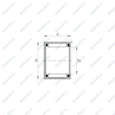 Подшипник BCH1310 чертеж
