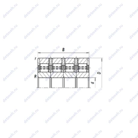 Подшипник BC4-8062/HA1VU001Л чертеж