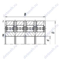 Чертеж подшипника BC4-8062/HA1VU001Л
