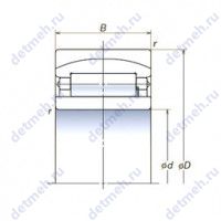 Чертеж подшипника 120RUB32