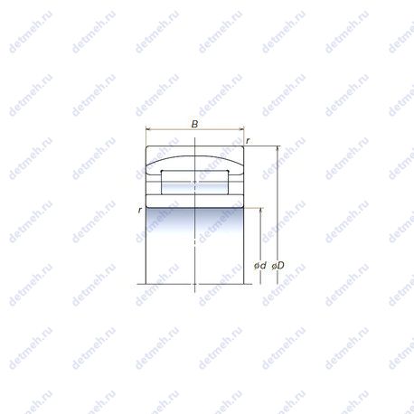 Подшипник 180RUB40APV чертеж