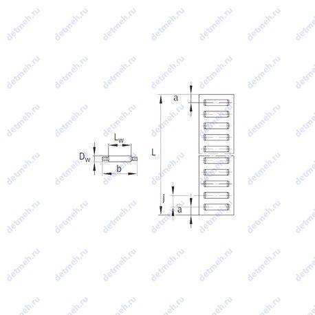 Подшипник BF5023 чертеж