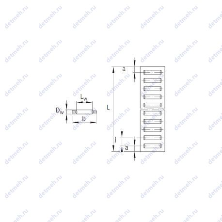 Подшипник BF7035 чертеж