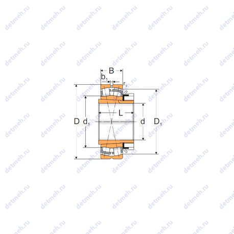 Подшипник 22220 KW33+H320 чертеж