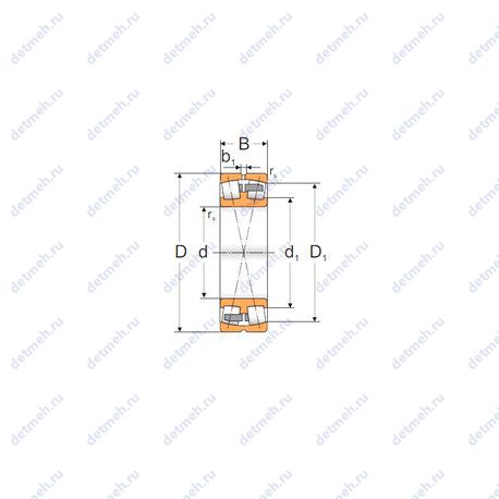 Подшипник 22220 MBW33 чертеж