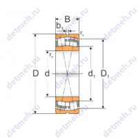 Чертеж подшипника 22220 W33